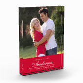 Bewerkbare achtergrond kleur familienaam foto (Links)