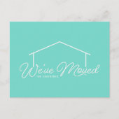 Bewerkbare achtergrond kleur huis dat we hebben ve briefkaart (Voorkant)