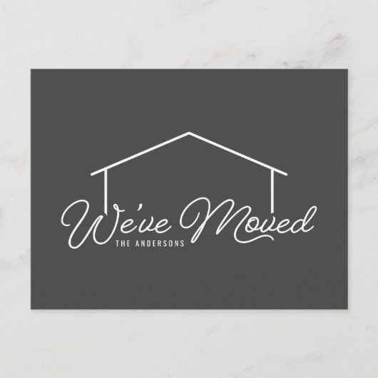 Bewerkbare achtergrond kleur huis dat we hebben ve briefkaart (Voorkant)