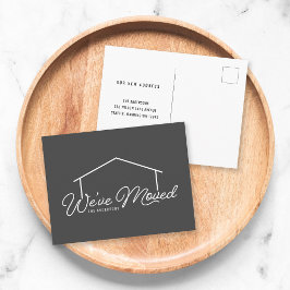 Bewerkbare achtergrond kleur huis dat we hebben ve briefkaart