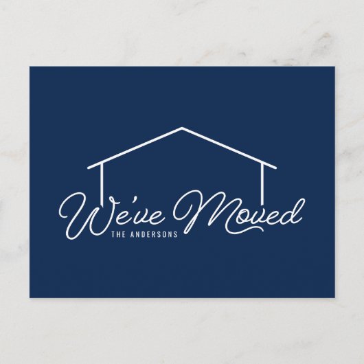 Bewerkbare achtergrond kleur huis dat we hebben ve briefkaart (Voorkant)