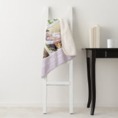 Bewerkbare achtergrond Kleurmonogram Fotocollage Sherpa Deken (In situ)