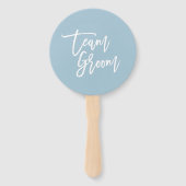 Bewerkbare achtergrond Wit Borstel Script Team Gro Handwaaier (Voorkant)