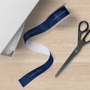 Bewerkbare achtergrondkleur Calligrafie Schrift Satijnen Lint