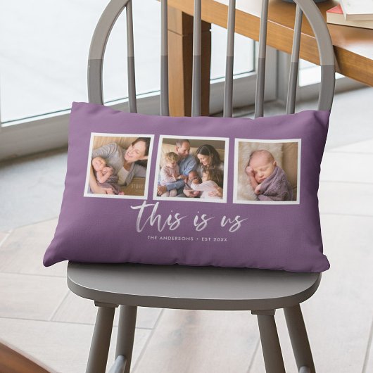 Bewerkbare achtergrondkleur Dit zijn wij Fotocolla Kussen