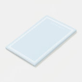 BEWERKBARE ACHTERGRONDKLEUR en dubbele witte rande Post-it® Notes (Schuin)