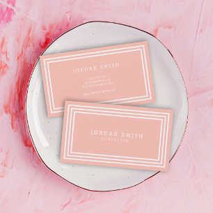 BEWERKBARE ACHTERGRONDKLEUR met witte randen Visitekaartje