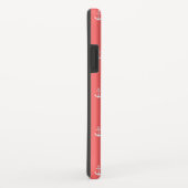 Bewerkbare achtergrondkleur Nautisch anker Case-Mate iPhone Case (Achterkant/rechts)