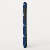 Bewerkbare achtergrondkleur Nautisch anker Case-Mate iPhone Case (Achterkant/links)