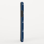 Bewerkbare achtergrondkleur Nautisch anker Case-Mate iPhone Case (Achterkant/rechts)