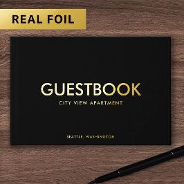 Bewerkbare achtergrondkleur Sans Serif Modern Gastenboek