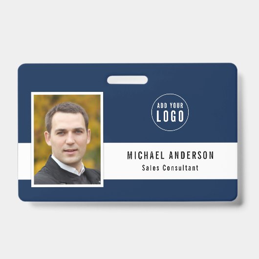 Bewerkbare achtergrondkleur Voeg uw foto-naam van Badge (Voorzijde)