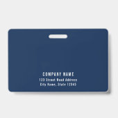 Bewerkbare achtergrondkleur Voeg uw foto-naam van Badge (Achterkant)