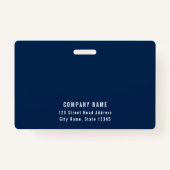 Bewerkbare achtergrondkleur Voeg uw foto-naam van  Badge (Achterkant)