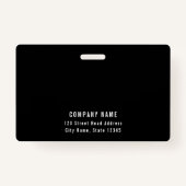 Bewerkbare achtergrondkleur Voeg uw foto-naam van  Badge (Achterkant)