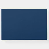 Bewerkbare achtergrondkleur Witte anker Nautisch Gastenboek (Achterkant)