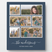 Bewerkbare achtergrondkleur Zes foto-collage-scrip Fotoplaat (Voorkant)