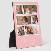 Bewerkbare achtergrondkleur Zes Photo Collage Scri Fotoplaat (Zijkant)