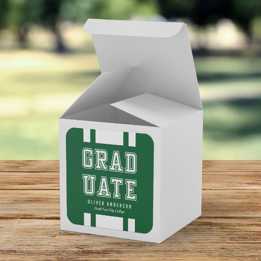 Bewerkbare achtergrondkleurvariatie Afstuderen Vierkante Sticker