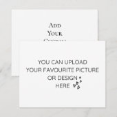 Bewerkbare actiekaarten informatiekaartje (Voorkant / Achterkant)