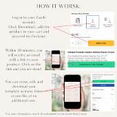 Bewerkbare afdrukbare moderne wekelijkse Habit Tra Poster