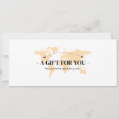 Bewerkbare Africa Boarding Pass Vliegticket Kaart (Achterkant)