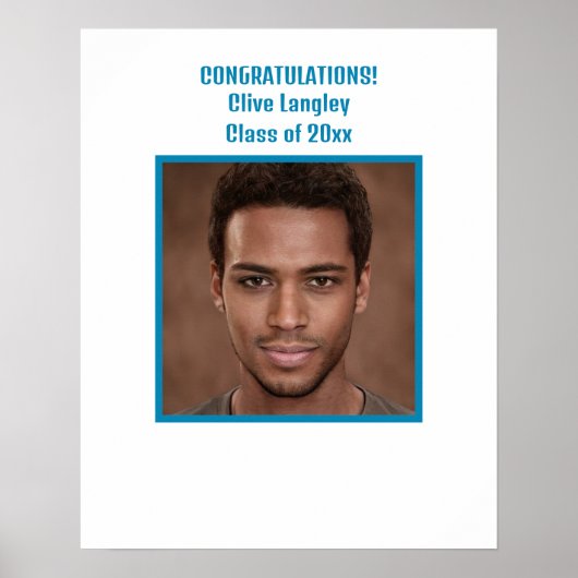 Bewerkbare Afstuderen fotohandtekeningen Poster (Voorkant)