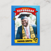 Bewerkbare Afstuderen Trading Kaart, Super Afstude Contactkaartje (Voorkant)