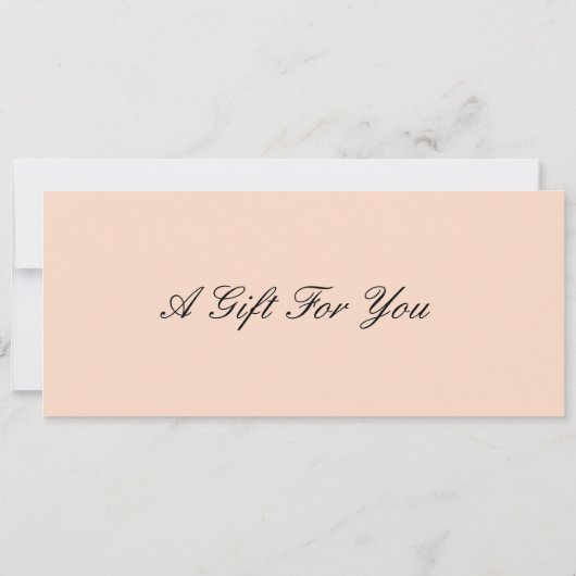 Bewerkbare Afternoon Tea Cadeaubon Sjabloon Kaart (Achterkant)