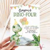 Bewerkbare AGE T-Rex Dinosaurs Verjaardag Fun Scha Kaart