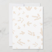 Bewerkbare AGE T-Rex Groene Dinosaurussen Verjaard Kaart (Achterkant)