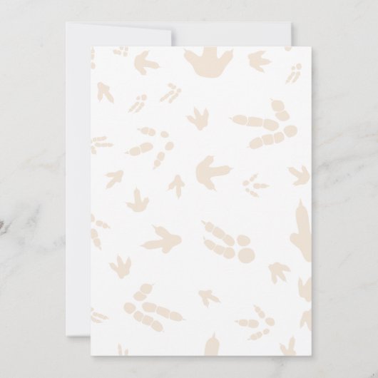 Bewerkbare AGE T-Rex Groene Dinosaurussen Verjaard Kaart (Achterkant)