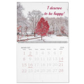 Bewerkbare agenda voor positieve bevestigingen kalender (Feb 2026)