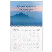 Bewerkbare agenda voor positieve bevestigingen kalender (Jan 2026)