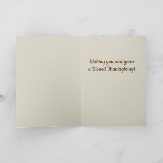 Bewerkbare Aldens Plymouth Kerstgroeten Thanksgivi Kaart (Binnen)