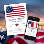 Bewerkbare Amerikaanse vlag 4 juli Kaart