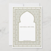 Bewerkbare Arabische Boog Uitnodiging (Achterkant)