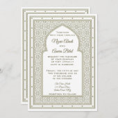 Bewerkbare Arabische Boog Uitnodiging (Voorkant / Achterkant)