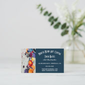 Bewerkbare Art Instructor Visitekaartje (Staand voorkant)