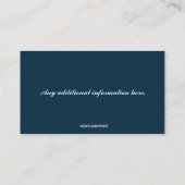 Bewerkbare Art Instructor Visitekaartje (Achterkant)