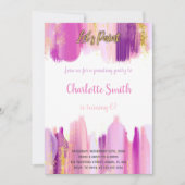 Bewerkbare Artistic Party Kaart (Voorkant)