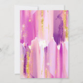 Bewerkbare Artistic Party Kaart (Achterkant)