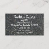 Bewerkbare asfaltpavers visitekaartje (Voorkant)