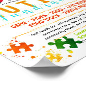 Bewerkbare Autisme Flyer Poster (Hoek)
