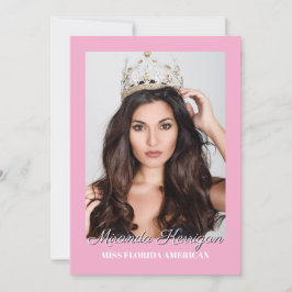 Bewerkbare Autograph Kaart Prints - Lichte achterg