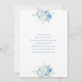 Bewerkbare Baby in Bloom Boy Baby shower Kaart (Achterkant)