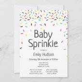 Bewerkbare Baby Sprinkle Ice Invitation Kaart (Voorkant)
