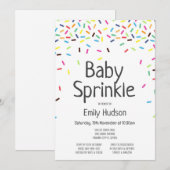 Bewerkbare Baby Sprinkle Ice Invitation Kaart (Voorkant / Achterkant)