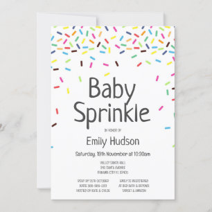 Bewerkbare Baby Sprinkle Ice Invitation Kaart