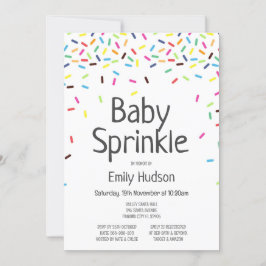 Bewerkbare Baby Sprinkle Ijsje Uitnodiging